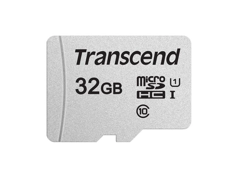 Карта памяти 32GB Transcend TS32GUSD300S-A microSDHC Class 10 U1 300S + адаптер