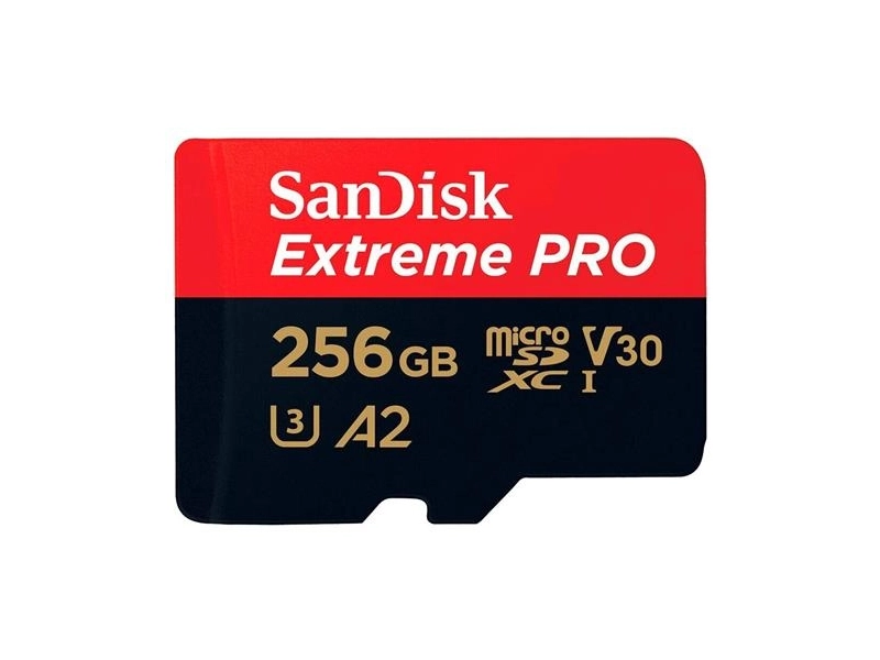 Карта памяти SanDisk Extreme PRO micro + SD адаптер 64GB 200MB/s Class 10 UHS-I (SDSQXCU-064G-GN6MA)