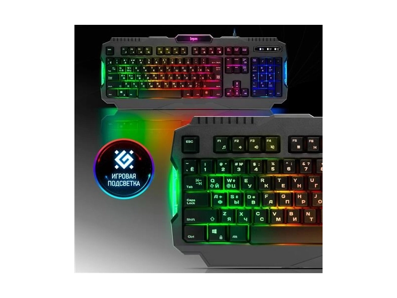 Игровая клавиатура для компьютера Defender Legion мембранная RGB (Full-size)