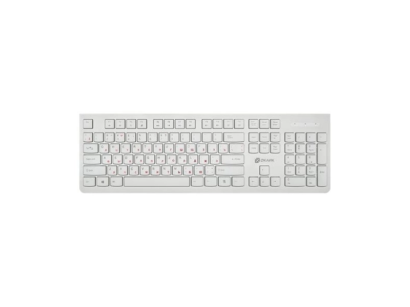 Клавиатура Оклик 505M, белый