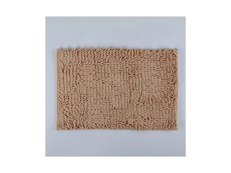 Коврик для ванной Доляна «Букли длинные», 40×60 см, цвет бежевый