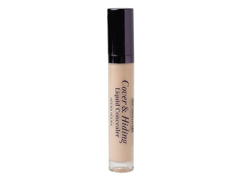 Holika Holika Консилер жидкий с кисточкой натуральный беж тон 02 Cover & Hiding Liquid Concealer 5 мл 1 шт