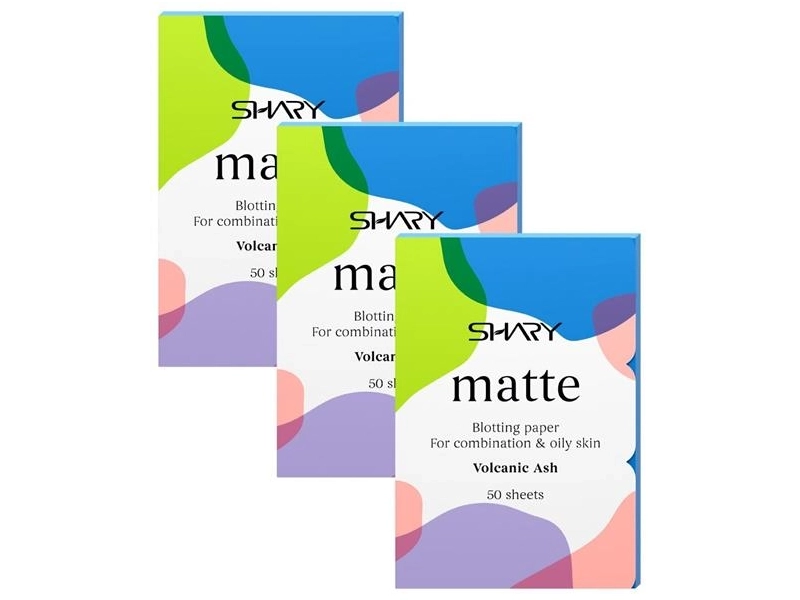 Shary матирующие салфетки Matte Volcanic Ash, 50 шт.