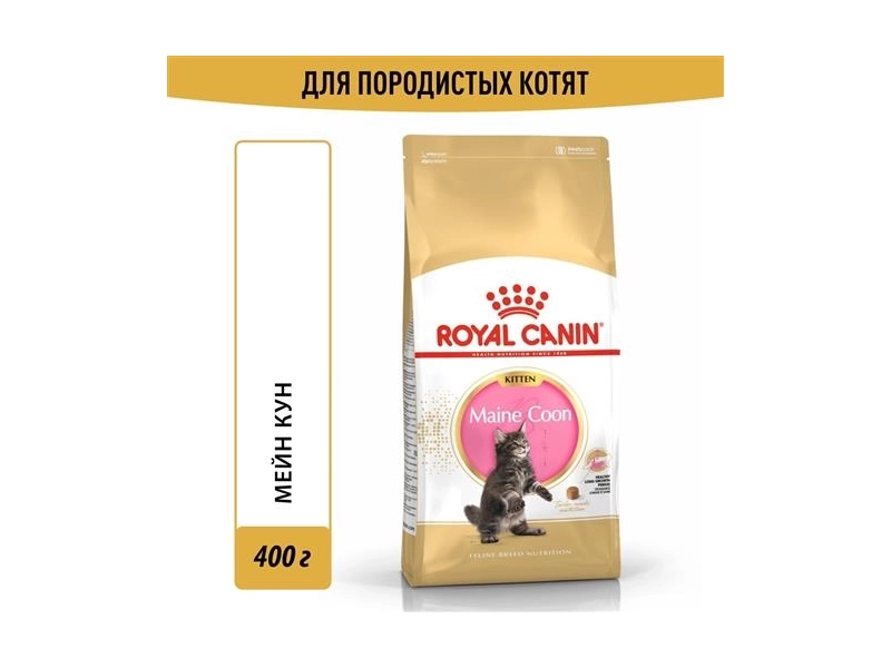 ROYAL CANIN MAINE COON KITTEN 36 для котят мэйн кун (0,4 + 0,4 кг)