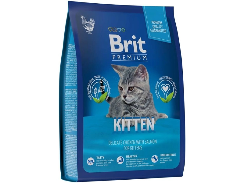 Сухой корм для котят Brit Premium Cat с курицей 400 г