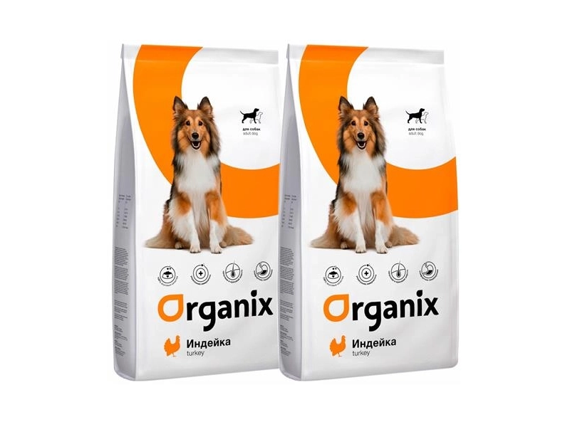 Сухой корм ORGANIX ADULT DOG TURKEY для взрослых собак всех пород при аллергии с индейкой (2,5 кг)