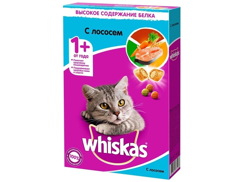 Сухой корм для кошек Whiskas лосось 350 г