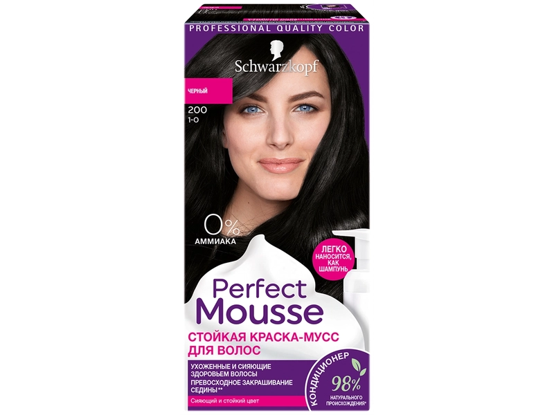 PERFECT MOUSSE Стойкая краска для волос 365 Тёмный Шоколад 92,5 мл