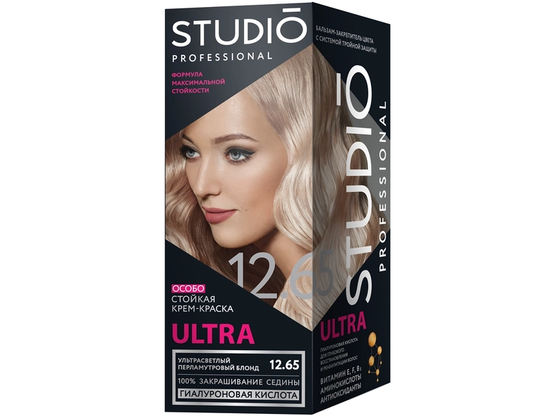 Essem Hair Studio Professional Ultra особо стойкая крем-краска для седых волос, 6.47 Каштаново-медный