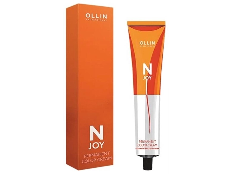 OLLIN Professional Стойкая крем-краска для волос N-Joy Color Cream, 0/25 фиолетово-махагоновый розовый, 100 мл