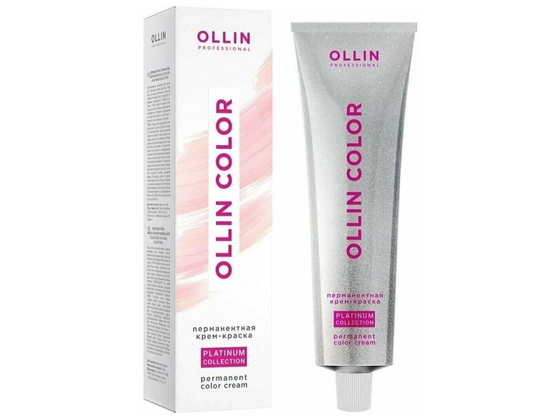 OLLIN Professional Color Platinum Collection перманентная крем-краска для волос, 6/79 темно-русый коричнево-зеленый, 100 мл