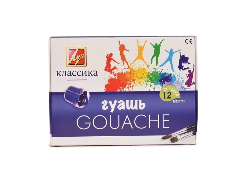 Гуашь ЛУЧ "Классика", 6 цветов по 20 мл, без кисти, картонная упаковка, 19С 1275-08