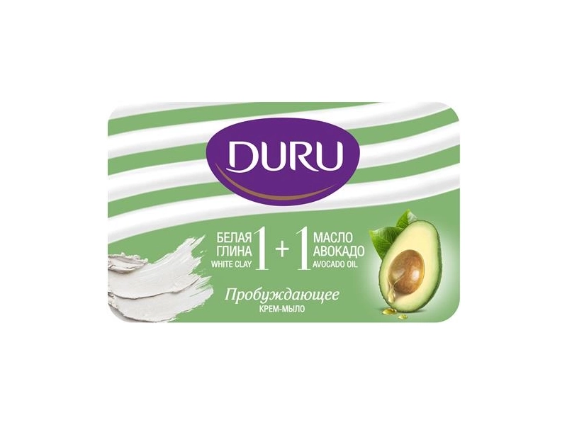 DURU 1+1 White clay & Avocado oil 80G