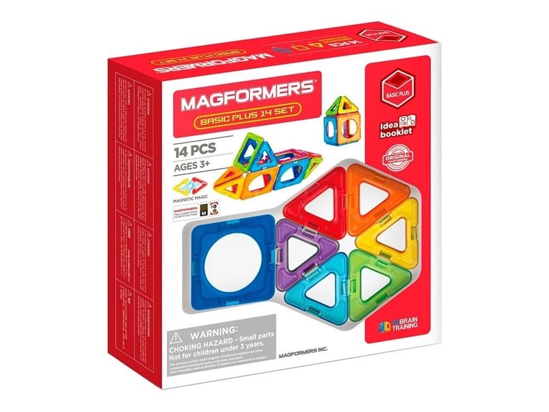 Магнитный конструктор MAGFORMERS 715013 Basic Plus 14 set