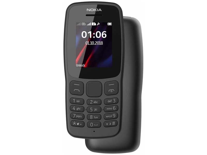 Nokia 106 Dual SIM,цвет черный