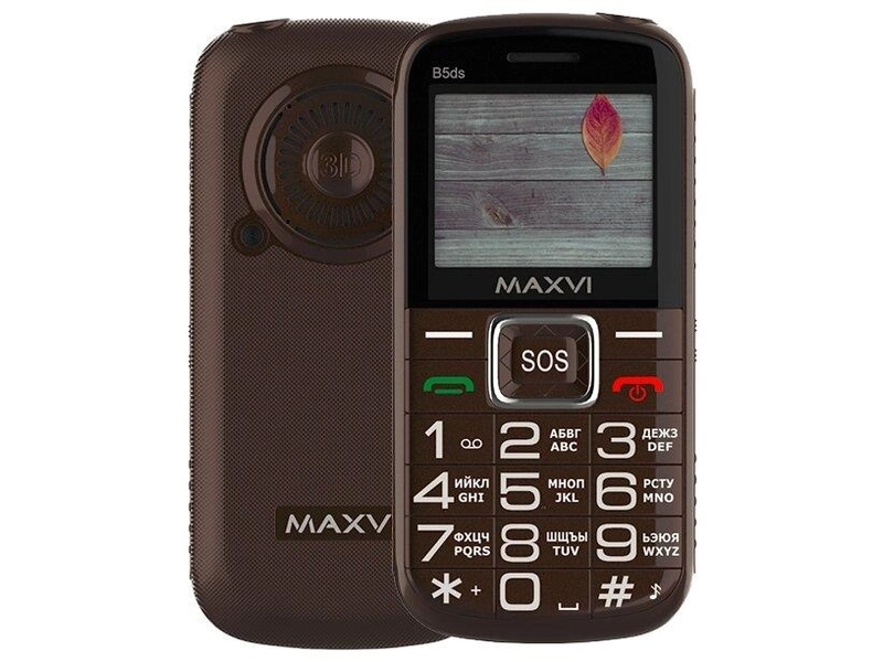 Мобильный телефон Maxvi B5ds, Черный