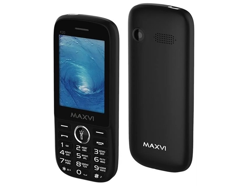 Телефон MAXVI K20, 2 SIM, чёрный