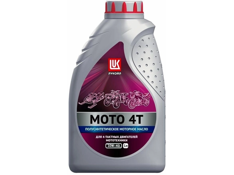 Полусинтетическое моторное масло ЛУКОЙЛ Moto 4Т 10W-40, 1 л, 1 шт.