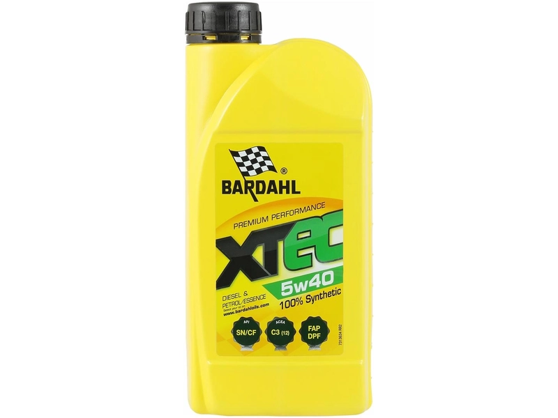 Моторное масло Bardahl XTEC 5W40 Синтетическое 4 л