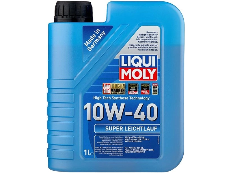 Полусинтетическое моторное масло LIQUI MOLY Super Leichtlauf 10W-40, 4 л