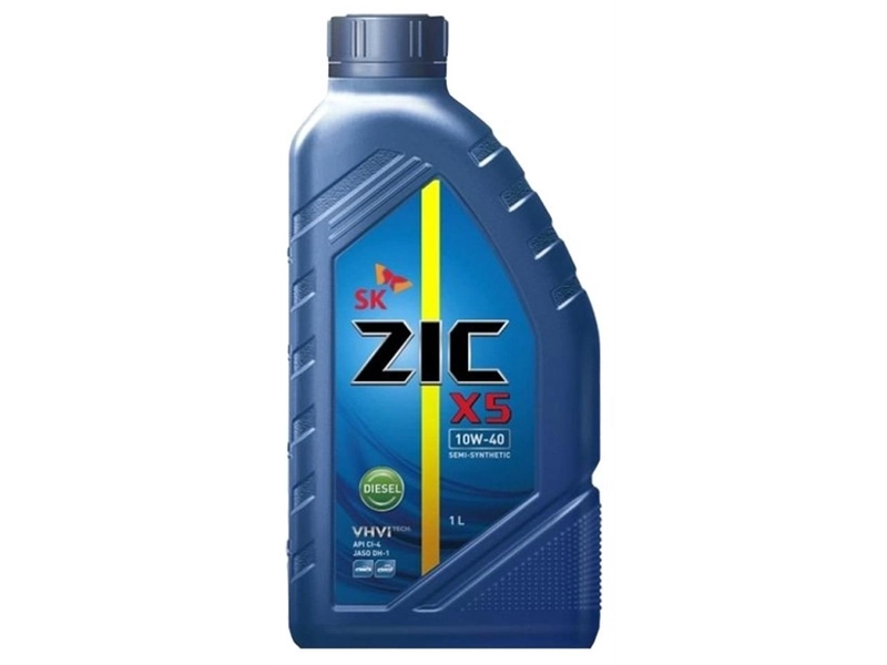 Полусинтетическое моторное масло ZIC X5 DIESEL 10W-40, 4 л