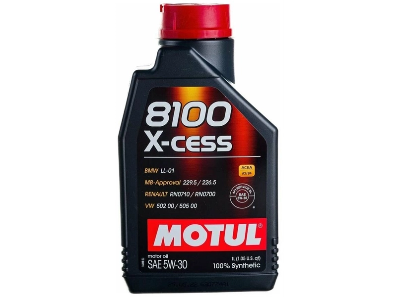 Минеральное моторное масло Motul 8100 X-cess 5W30, 5 л