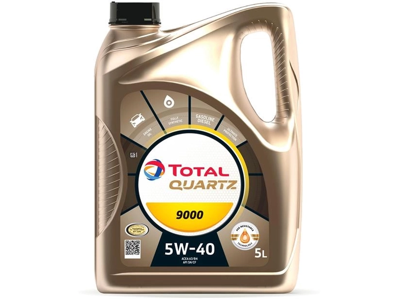 Масло моторное синтетическое Total QUARTZ 9000 5W-40 (5л) TOT-9000-5W40-5L