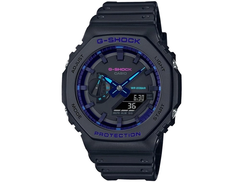 Японские наручные часы Casio G-SHOCK GA-2100VB-1AER с хронографом