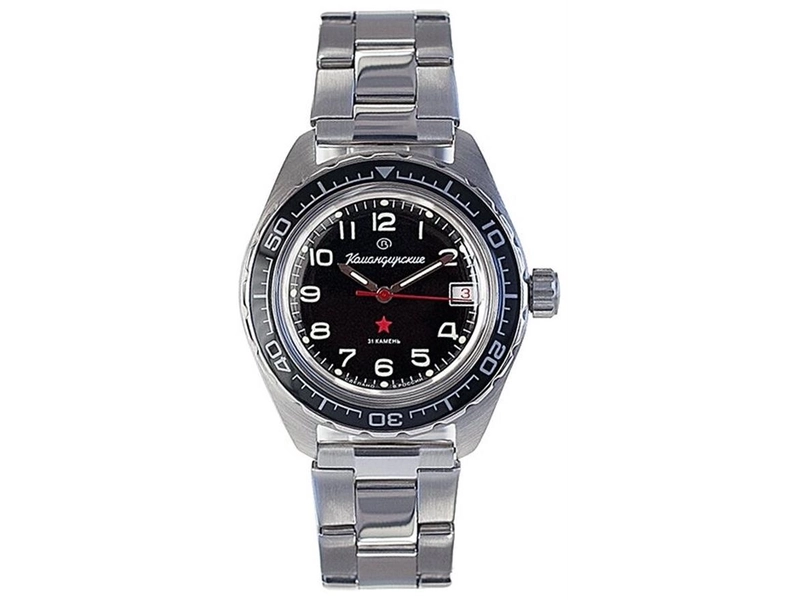 Мужские наручные часы Восток Командирские 020706-steel-650, сталь 650