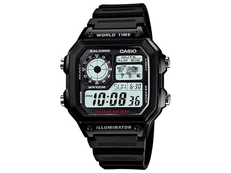 Наручные часы CASIO AE-1200WH-1A, черный